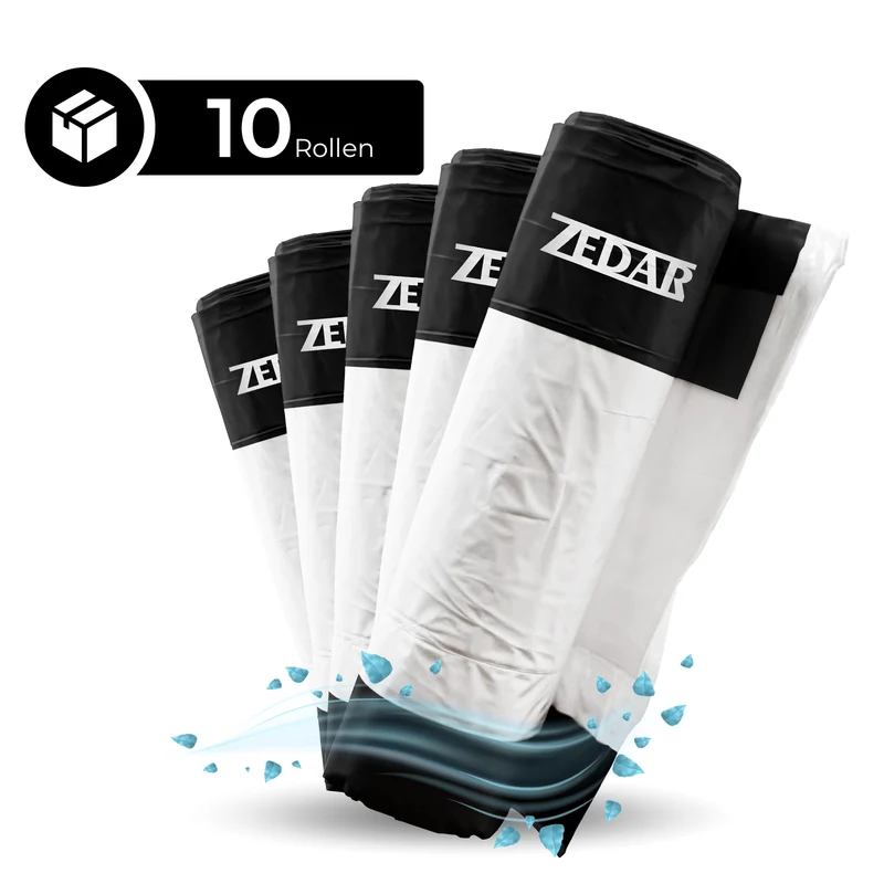 10 Rollen kattenbakzakken voor Zedar K1200 (set voor 6 maanden)
