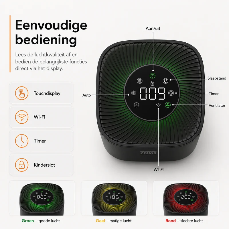 L600 Luchtreiniger met APP