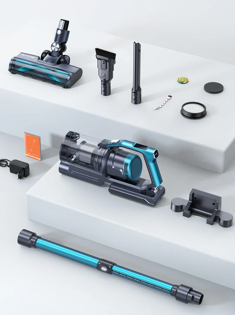 Vacuum Bundle: Buture VC60 Vacuum + 2 Batteries + 10 HEPA Filters