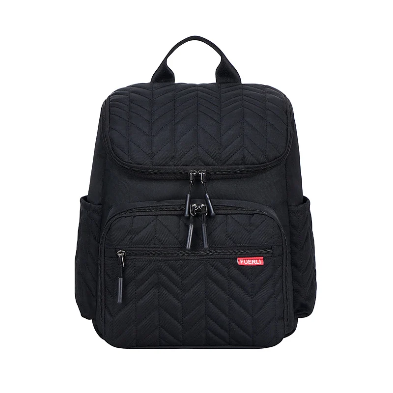Elegante gesteppt Multi-Compartment Rucksack Karnz