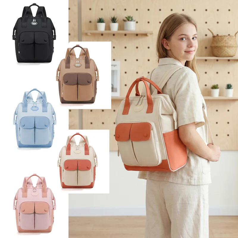 Stylischer Mehrfachfächer-Umhängetaschen-Rucksack Karnz