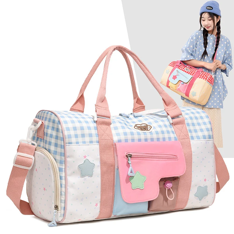 Verspielt gemusterte Tragetasche Duffle Bag Karnz