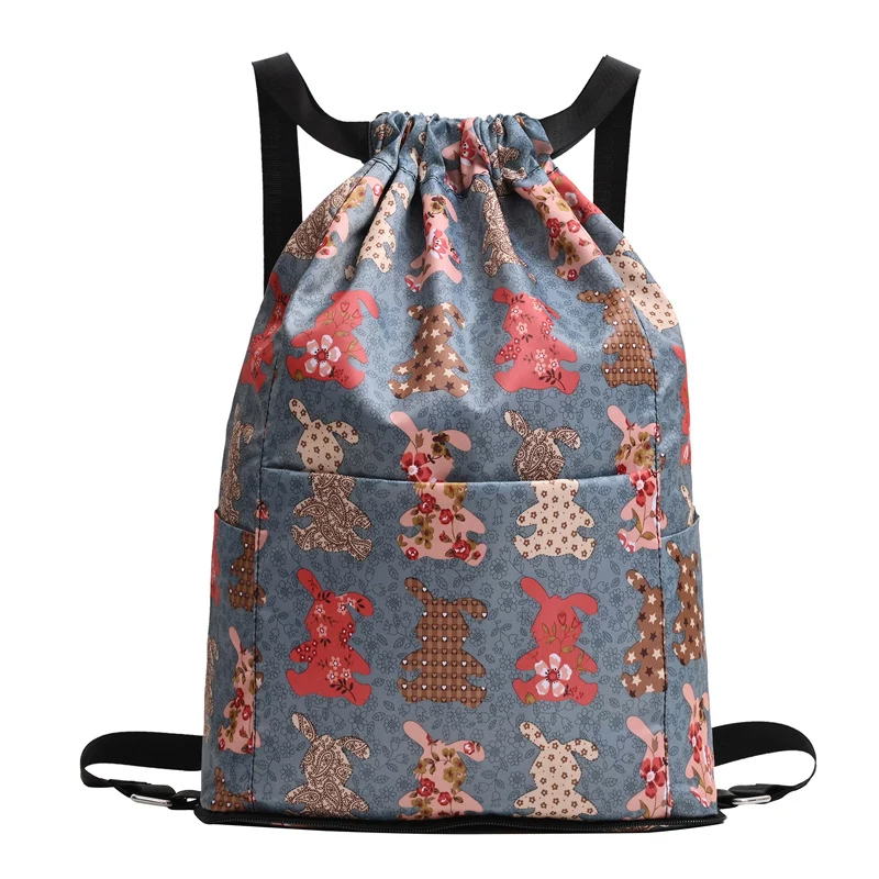 Zugkordel Blumendruck Rucksack Karnz