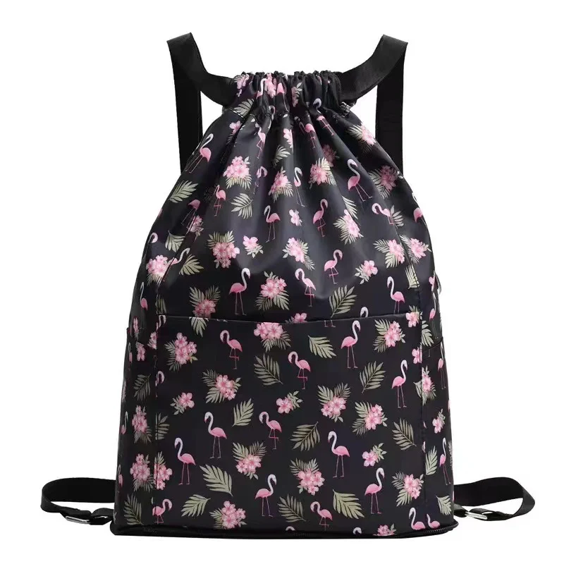 Zugkordel Blumendruck Rucksack Karnz