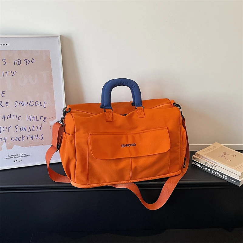 Stylische Canvas Wochenend-Duffle Bag Karnz