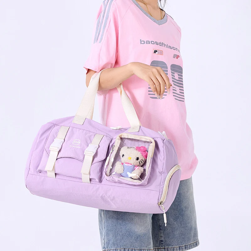 Vielseitige Sport-Duffel-Tasche mit transparentem Fach Karnz