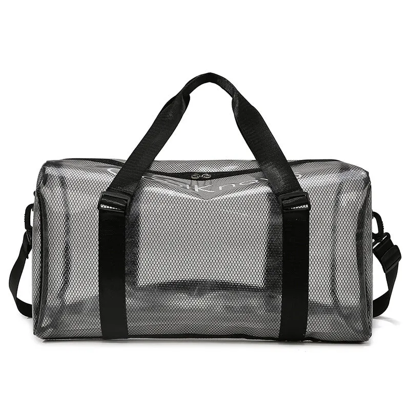 Transparente Mesh Sport Duffel Bag Karnz