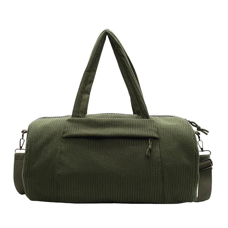 Texturierte Corduroy Reise-Duffel-Tasche Karnz