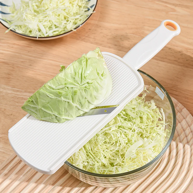 Compact V-Blade Vegetable Mandoline Slicer with Safety Hand Guard