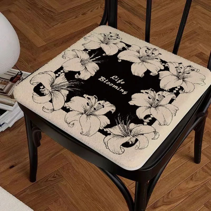 Floral Microfiber Square Face Towel with Artistic Lily Print