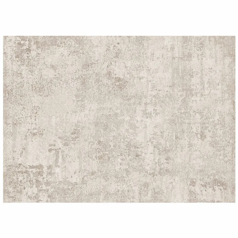 Large Plush Low-Pile Contemporary Distressed-Texture Area Rug