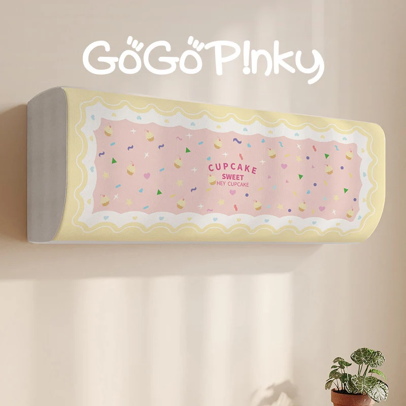 Decorative Air Conditioner Dust Cover Panel with Cupcake Motif