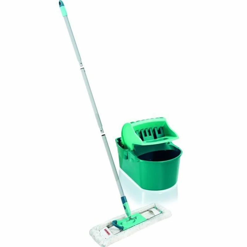 Mop with Bucket Leifheit 55092 Blue Grey Microfibre