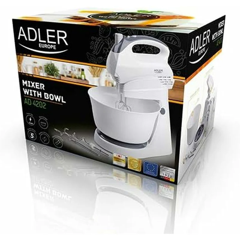 Hand Mixer Adler 4202 Stainless steel
