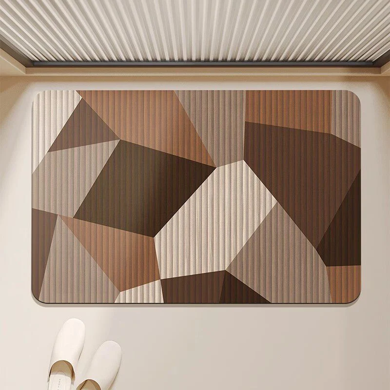 Absorbent Quick-Dry Bamboo-Style Cloud-Shaped Bath Mat