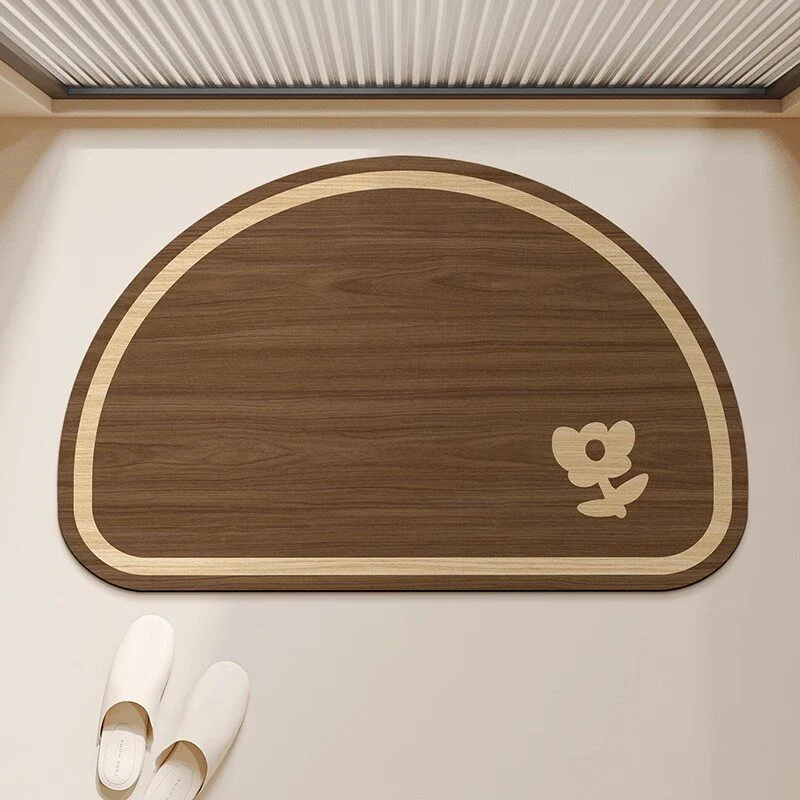 Absorbent Quick-Dry Bamboo-Style Cloud-Shaped Bath Mat