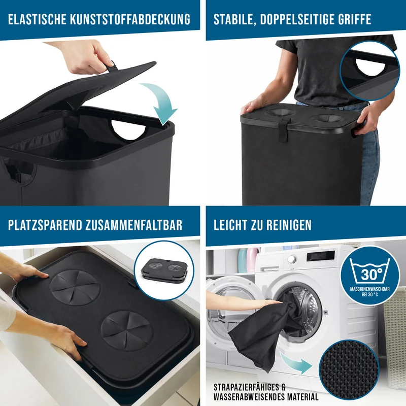 Pfandflaschen-Sammelbehälter mit Doppeleinwurf
