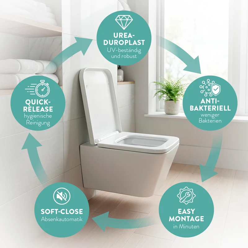 WC-Sitz - E-Form - Weiß