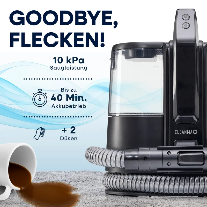 Akku-Polster- & Teppichreiniger Pro - 22 V - Schwarz