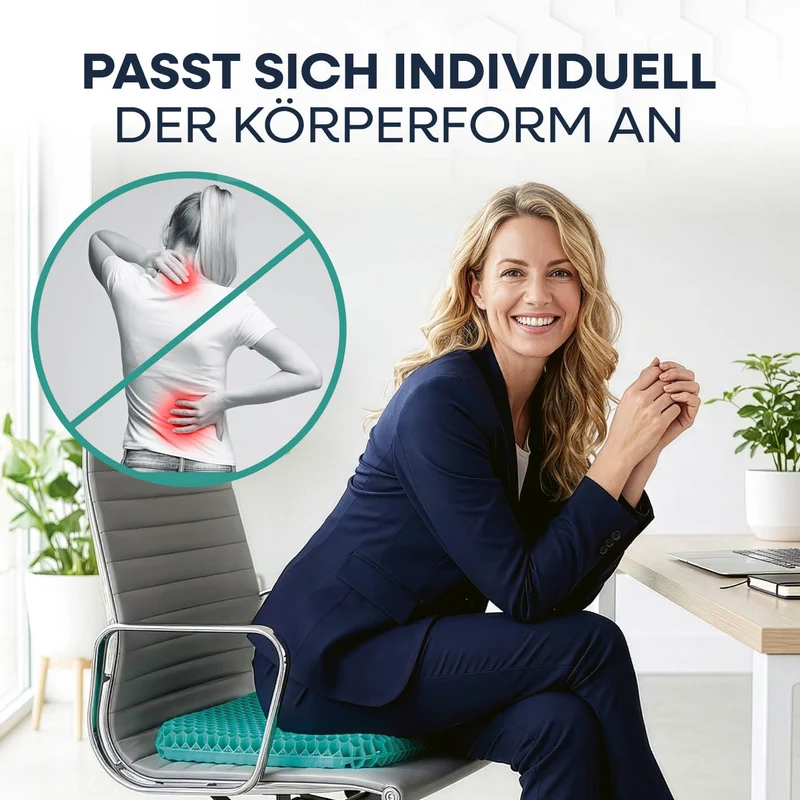 Komfort-Sitzkissen mit Wabenstruktur