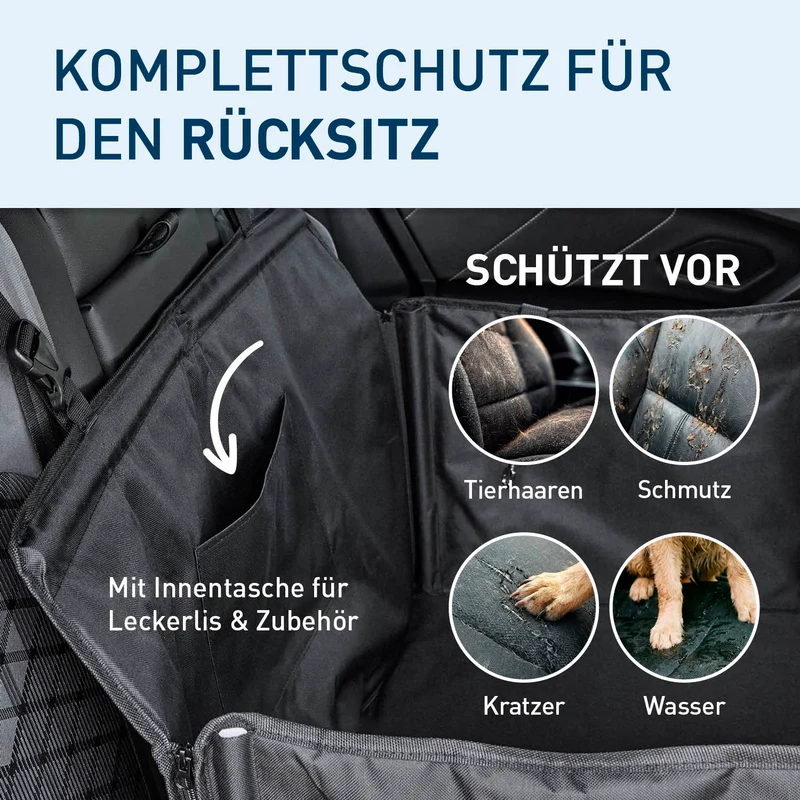 Hundeautositz – wasserfeste Hundebox – M