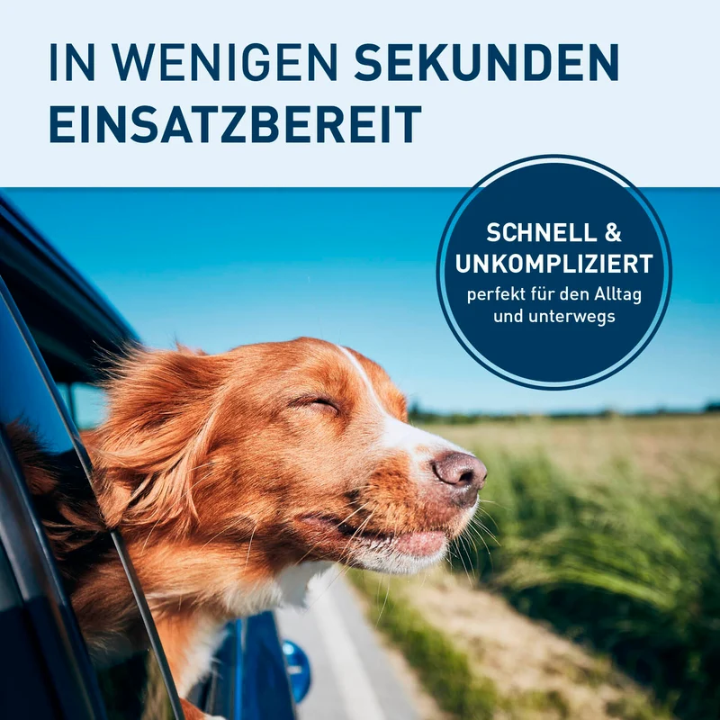 Hundeautositz – wasserfeste Hundebox – M