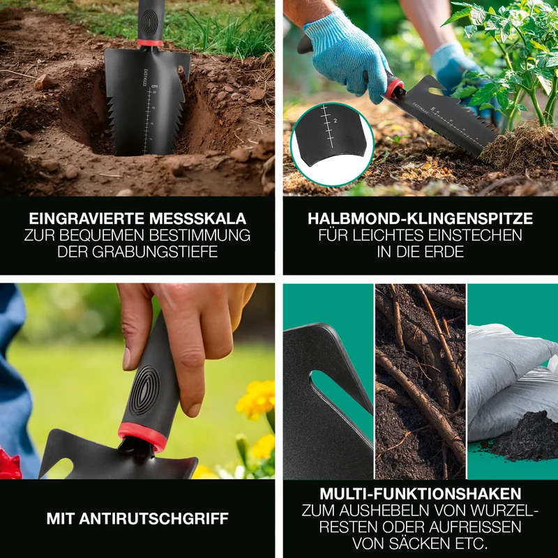 Gartenwerkzeug-Set mit Wurzelsägefunktion - 2-tlg.