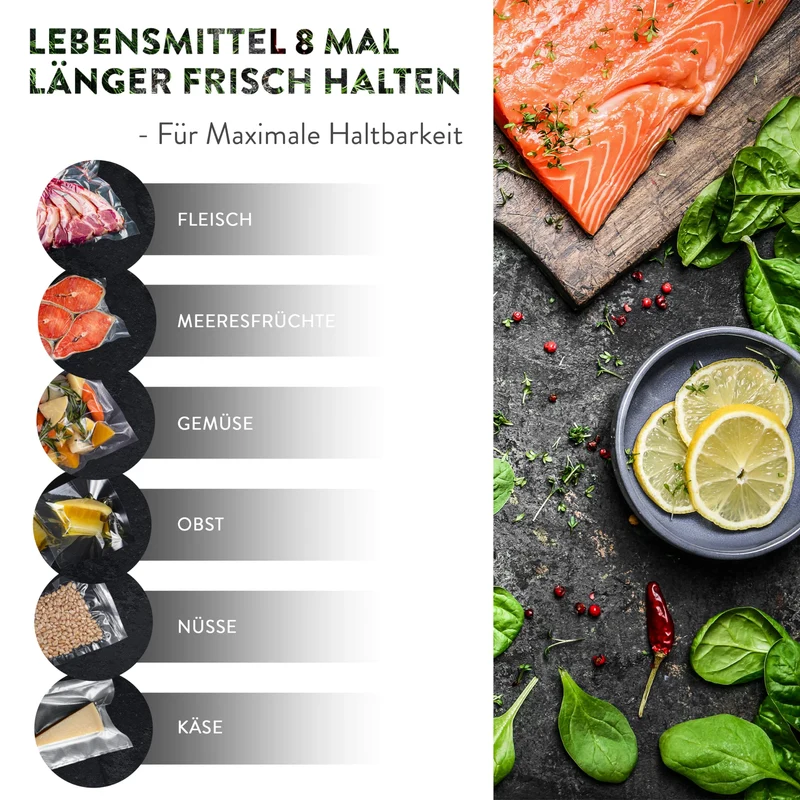 Premium Vakuumbeutel - 100 Stk. - 16 x 25 cm
