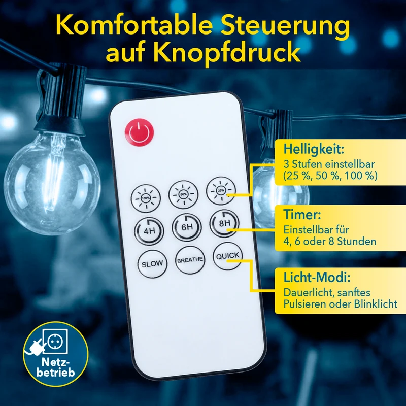 Outdoor-LED-Lichterkette - 15 m