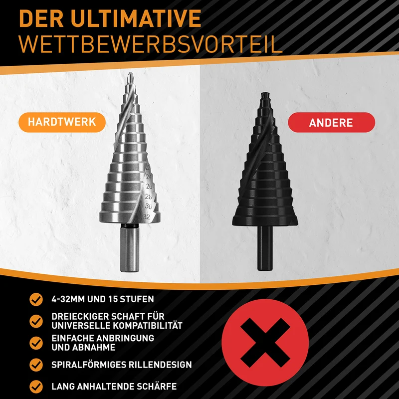 Stufenbohrer Ø 4-32mm
