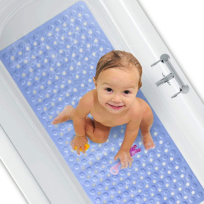 Badewannenmatte 88 x 40 cm – Hellblau