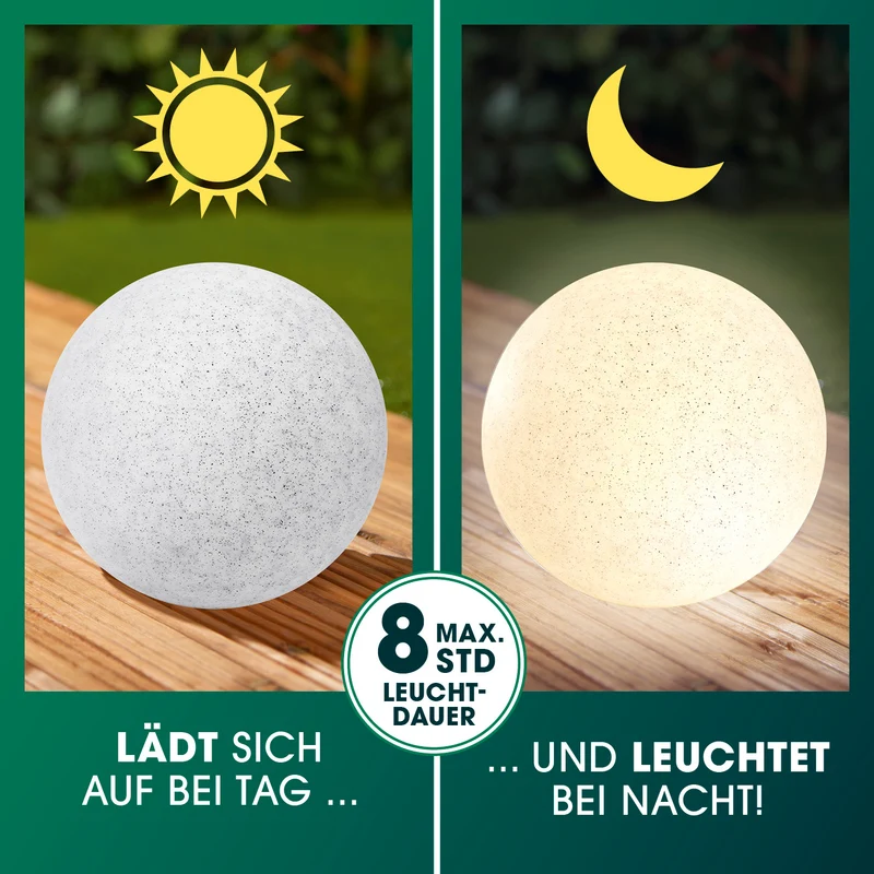 Solar-Dekostein mit Fernbedienung & Farbwechsel