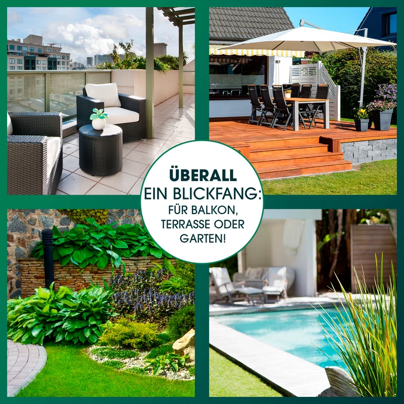 Solarleuchte Kugel - 20 cm - 2er-Set