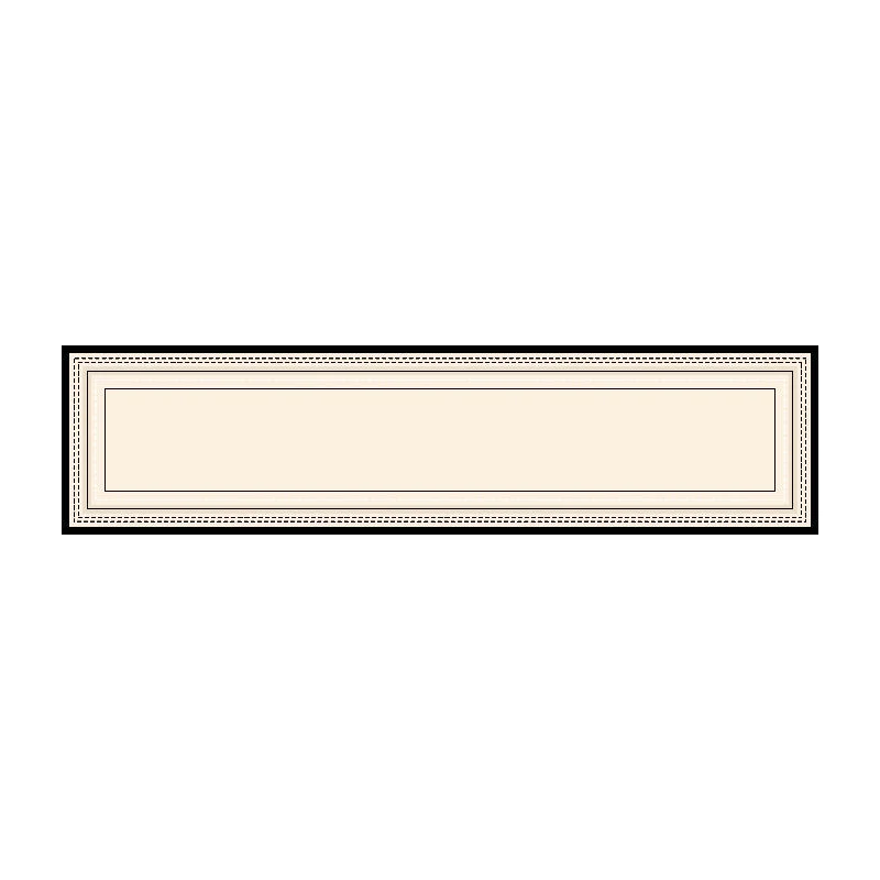Decorative Stitched-Edge Linen-Blend Table Runner
