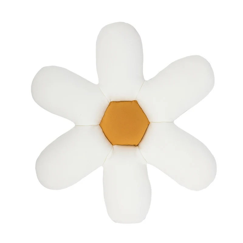 Quadratischer dekorativer Kissenbezug mit handtuftetem Blumen‑Tufting Karnz