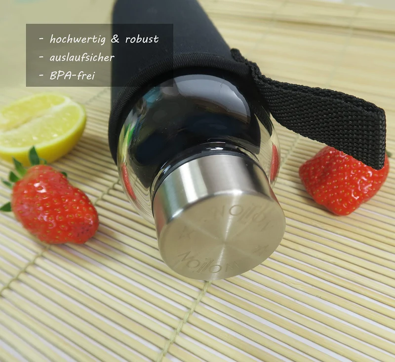 Trinkflasche 1 L - Schwarz