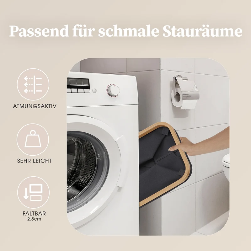 Aufbewahrungskorb "Adrian" 60 l - Grau