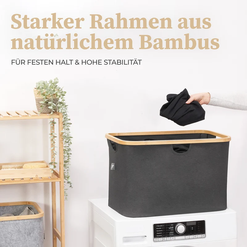 Aufbewahrungskorb "Adrian" 60 l - Grau