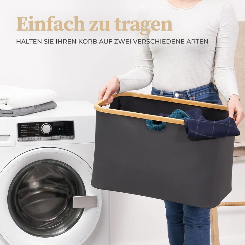 Aufbewahrungskorb "Adrian" 60 l - Grau