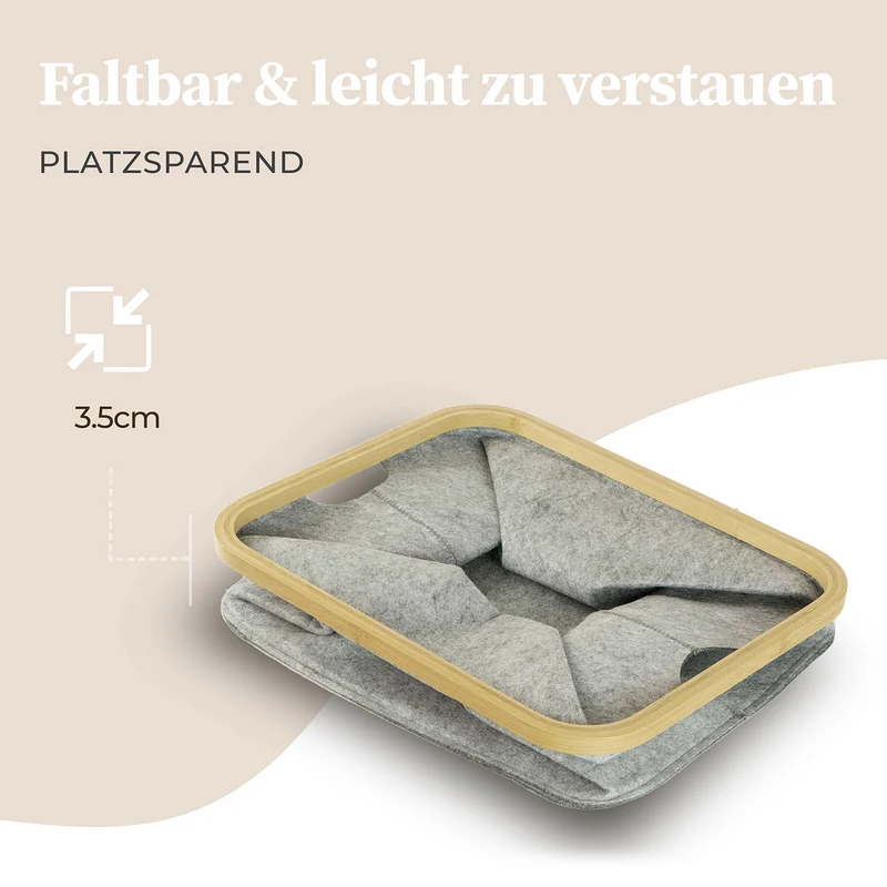 Aufbewahrungskorb "Laura" 40 l - Hellgrau