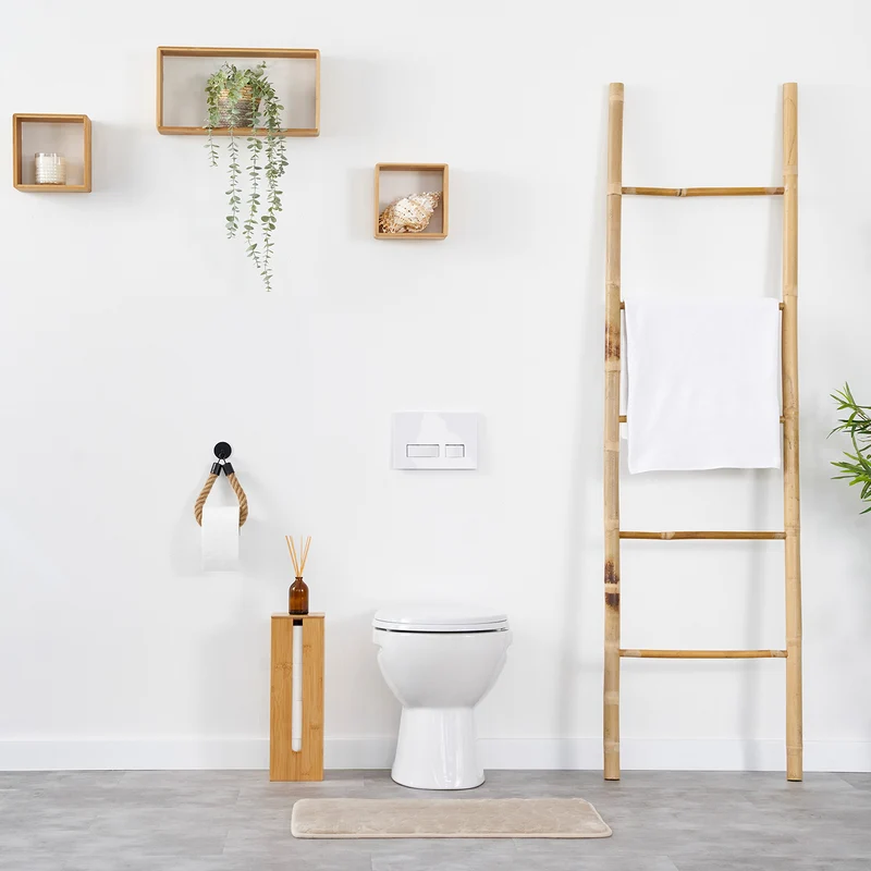 Toilettenpapierhalter ohne Bohren - Mattschwarz