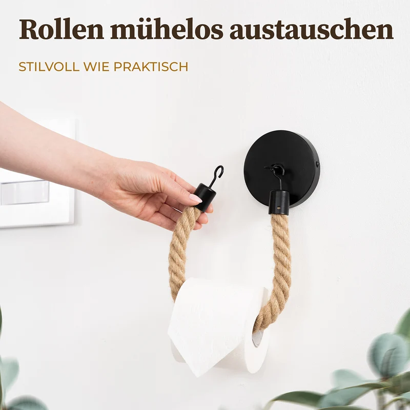Toilettenpapierhalter - Mattschwarz