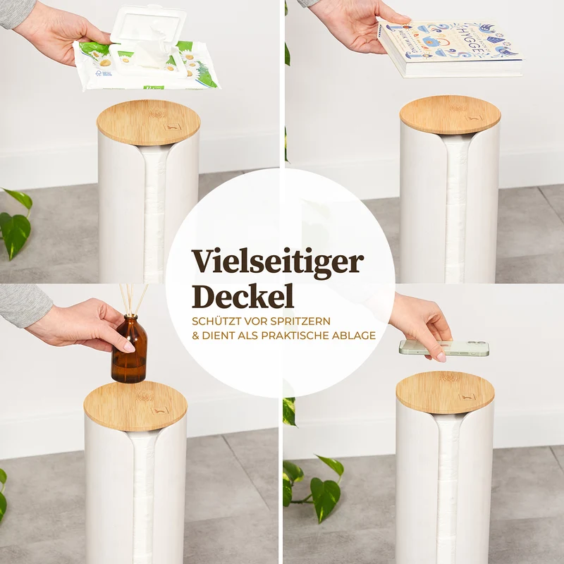 Hennez Toilettenpapier-Aufbewahrung "Maria" - Weiß