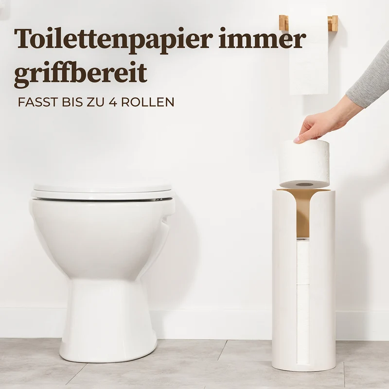 Hennez Toilettenpapier-Aufbewahrung "Maria" - Weiß