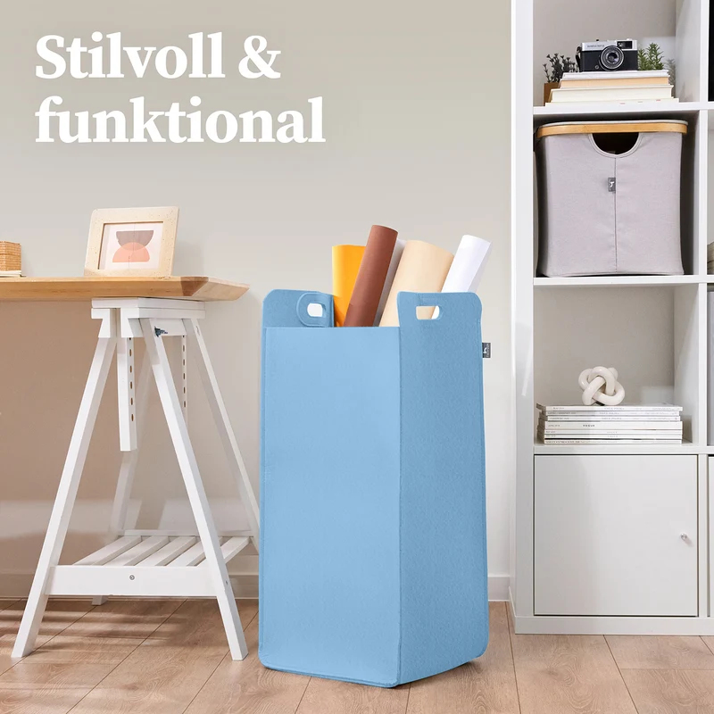 Filz-Aufbewahrungskorb "Katy" 75 l - Blau