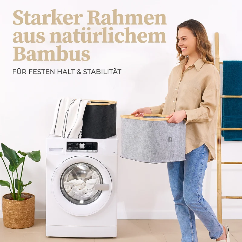 Aufbewahrungskorb "Laura" 40 l - Anthrazit