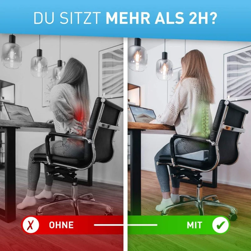 Stuhl-Keilkissen mit Samtbezug - Blau
