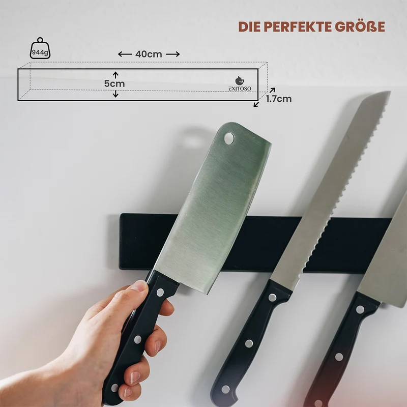 Messer-Magnetleiste - selbstklebend - 40 cm