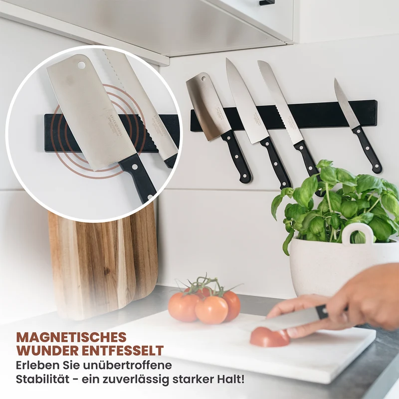 Messer-Magnetleiste - selbstklebend - 40 cm