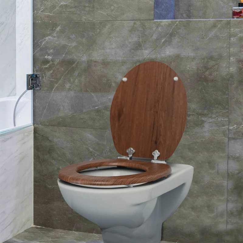 Toilettendeckel - oval - Absenkautomatik - Treibholz